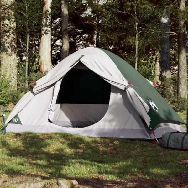 ARDEBO.de - Kuppel-Campingzelt 4 Personen Grün Wasserdicht