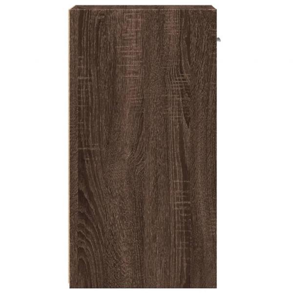 Nachttische 2 Stk. Braun Eichen-Optik 35x34x65 cm Holzwerkstoff