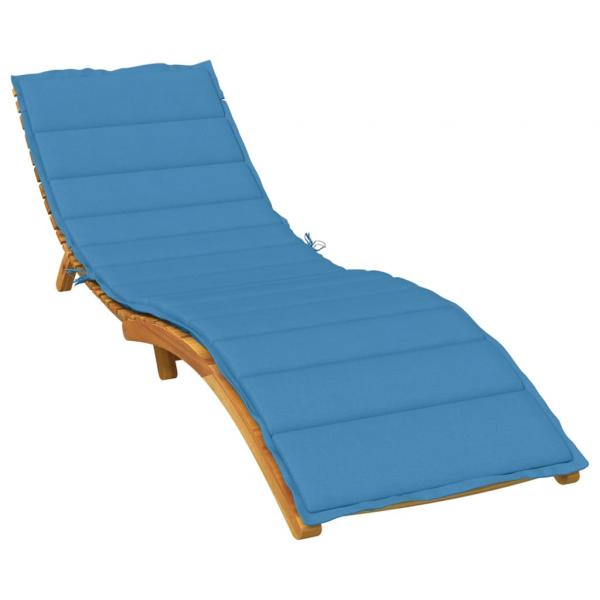 ARDEBO.de - Sonnenliegen-Auflage Melange Blau 200x60x4 cm Stoff