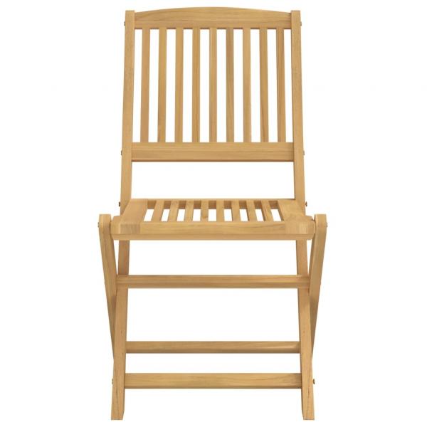 Gartenstühle 2 Stk. Klappbar 57x48,5x90 cm Massivholz Akazie