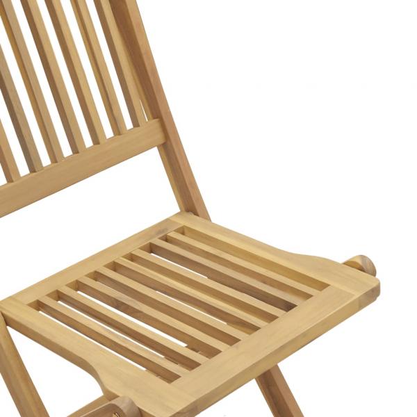 Gartenstühle 2 Stk. Klappbar 57x48,5x90 cm Massivholz Akazie