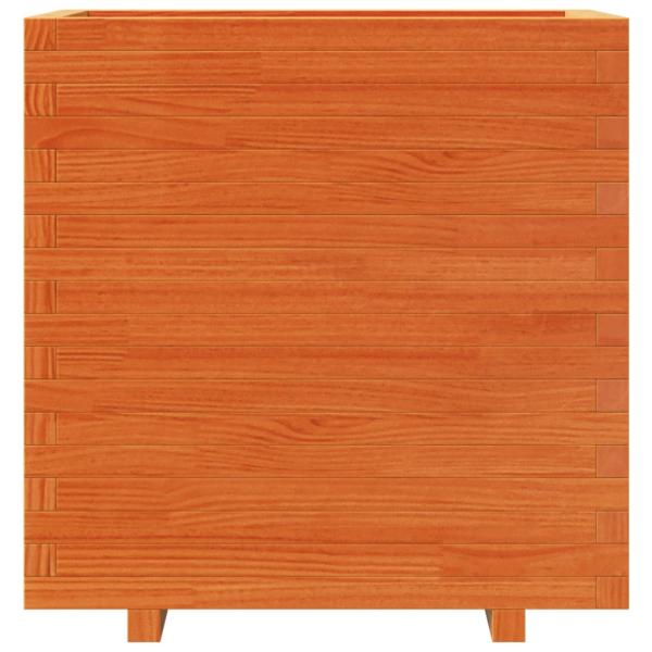 Pflanzkübel Wachsbraun 70x40x72,5 cm Massivholz Kiefer