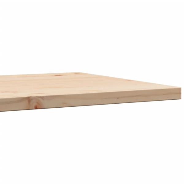 Tischplatte 50x50x2,5 cm Quadratisch Massivholz Kiefer