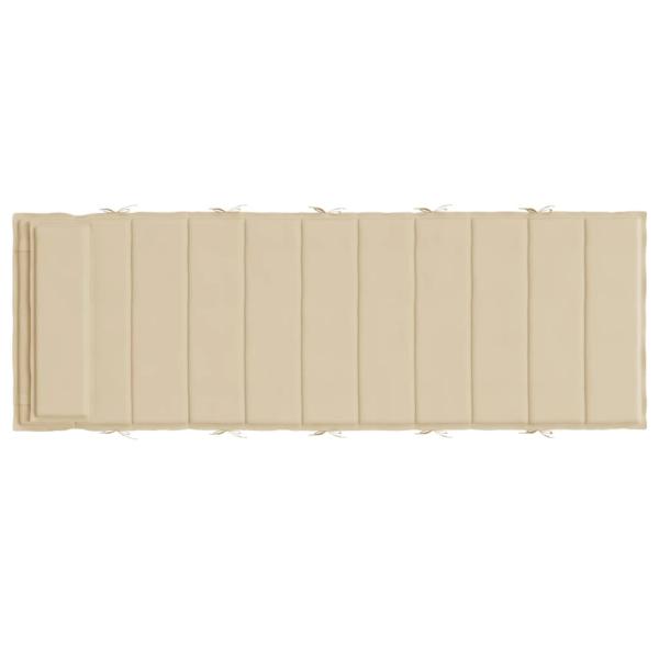 ARDEBO.de - Sonnenliegen-Auflage Beige 180x60x3 cm Oxford-Gewebe