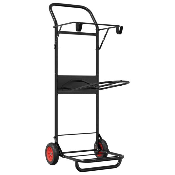 ARDEBO.de - Sattelwagen Klappbar Schwarz Stahl