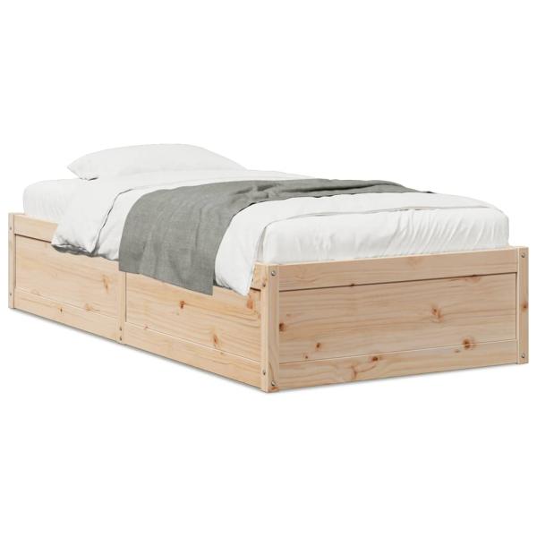 ARDEBO.de - Massivholzbett ohne Matratze 100x200 cm Kiefernholz