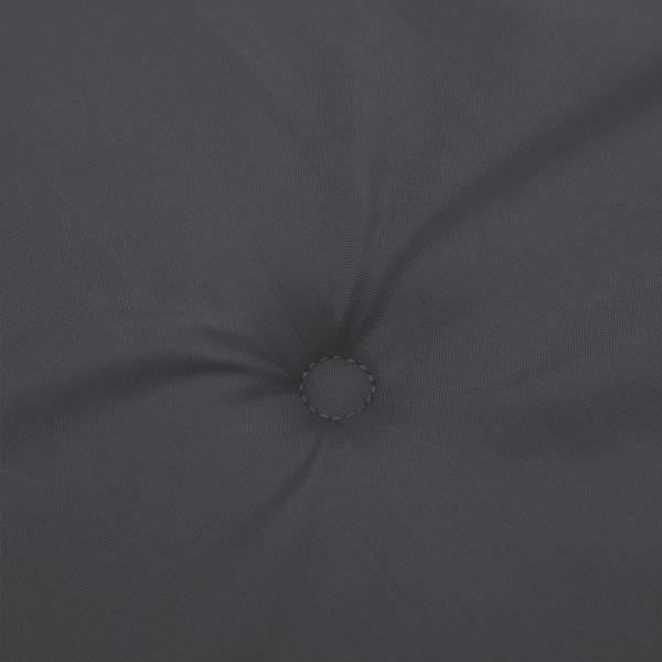 Hochlehner-Auflagen 4 Stk. Melange Anthrazit 120x50x4 cm Stoff