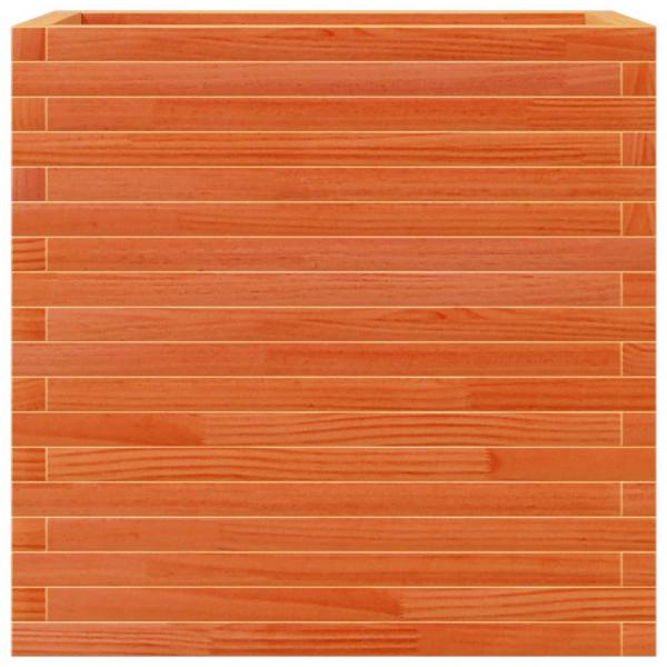 Pflanzkübel Wachsbraun 70x40x68,5 cm Massivholz Kiefer