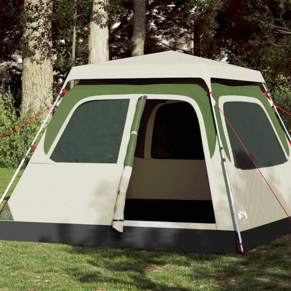 ARDEBO.de - Kuppel-Campingzelt 4 Personen Grün Quick Release