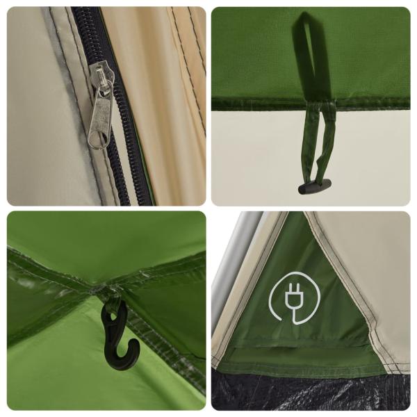 Kuppel-Campingzelt 4 Personen Grün Quick Release