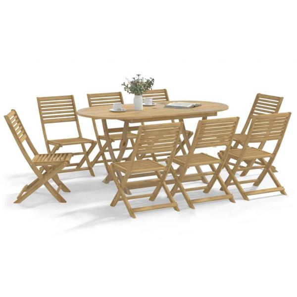ARDEBO.de - Gartenstühle 8 Stk. Klappbar 48,5x61,5x87 cm Massivholz Akazie