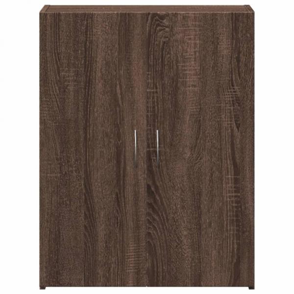 Aktenschrank Braun Eichen-Optik 60x32x77,5 cm Holzwerkstoff
