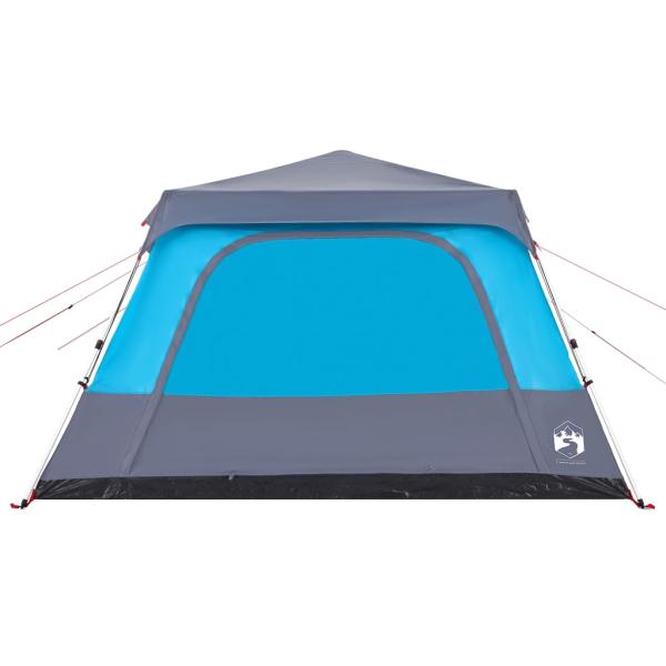 ARDEBO.de - Kuppel-Familienzelt 10 Personen Blau Quick Release