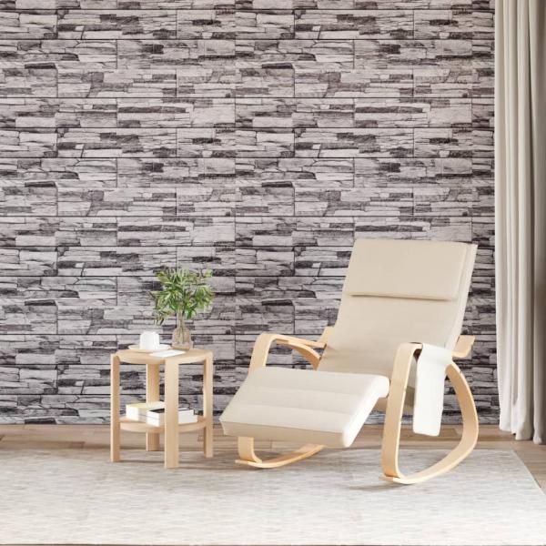 ARDEBO.de - 3D-Wandpaneele 10 Stk. Hellgrau 100x50 cm EPS
