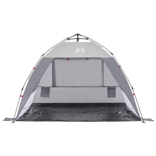 Strandzelt 2 Personen Grau Quick Release Wasserdicht