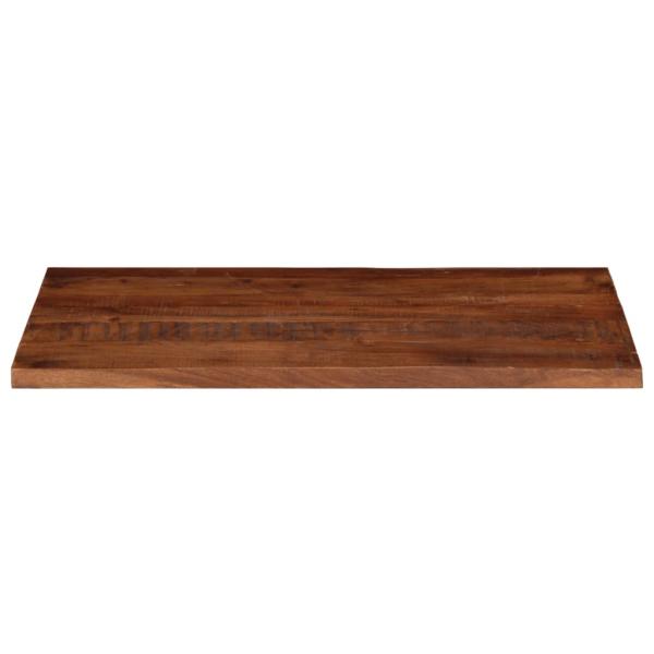 Tischplatte 100x50x2,5 cm Rechteckig Altholz Massiv