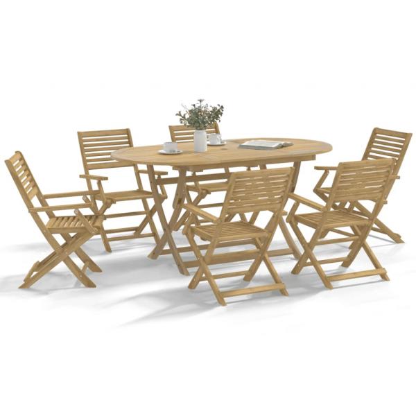 ARDEBO.de - Gartenstühle 8 Stk. Klappbar 54,5x61,5x86,5cm Massivholz Akazie
