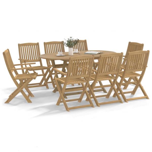 ARDEBO.de - Gartenstühle 8 Stk. Klappbar 54,5x58x90 cm Massivholz Akazie