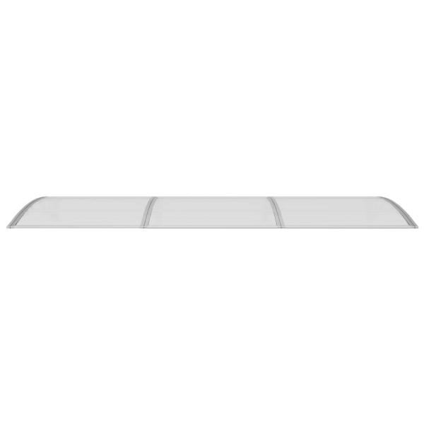 Türvordach Grau 300x100 cm Polycarbonat