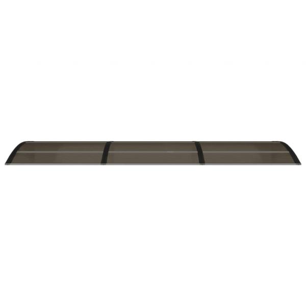 Türvordach Schwarz 300x75 cm Polycarbonat