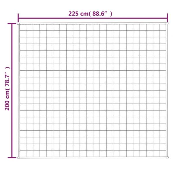 Gewichtsdecke Blau 200x225 cm 13 kg Stoff