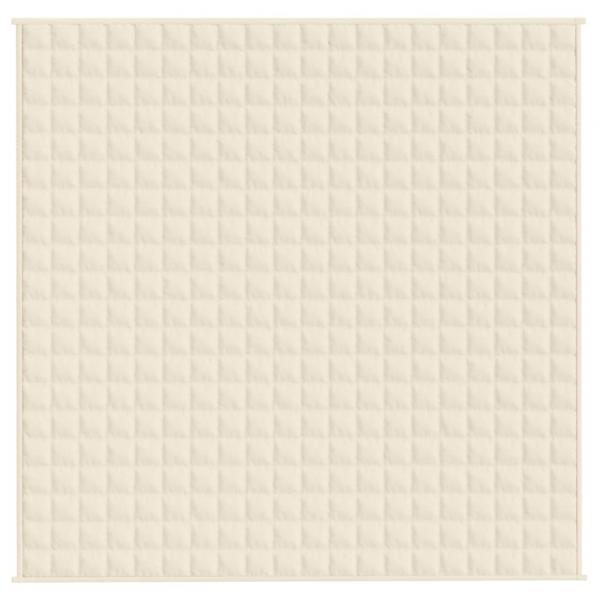 Gewichtsdecke Hellcreme 200x200 cm 9 kg Stoff