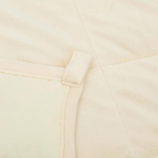 Gewichtsdecke Hellcreme 120x180 cm 9 kg Stoff