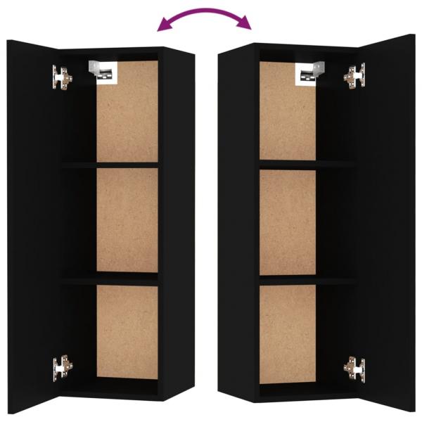 5-tlg. TV-Schrank-Set Schwarz Holzwerkstoff