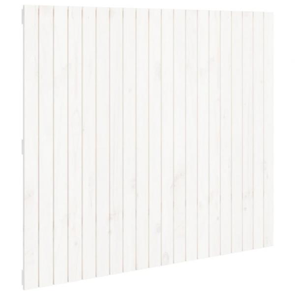 Wand-Kopfteil Weiß 127,5x3x110 cm Massivholz Kiefer