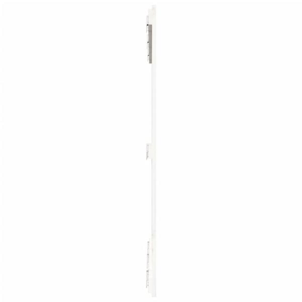 Wand-Kopfteil Weiß 127,5x3x110 cm Massivholz Kiefer