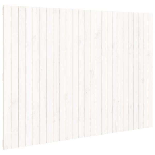Wand-Kopfteil Weiß 159,5x3x110 cm Massivholz Kiefer