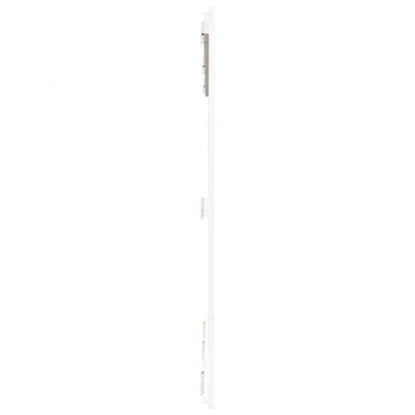 Wand-Kopfteil Weiß 159,5x3x110 cm Massivholz Kiefer