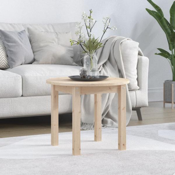ARDEBO.de - Couchtisch Ø 55x45 cm Massivholz Kiefer