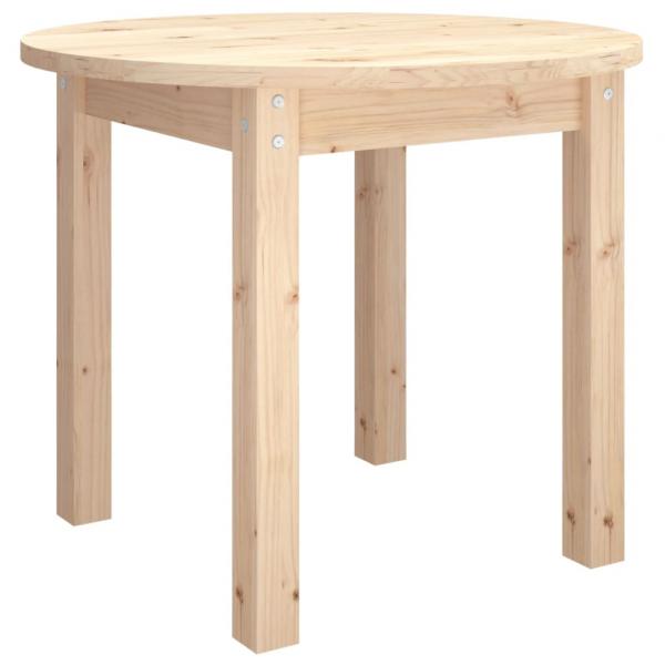 Couchtisch Ø 55x45 cm Massivholz Kiefer