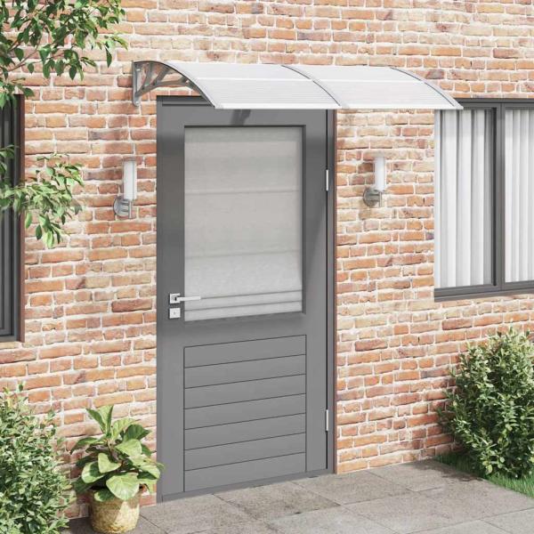 Türvordach Grau 150x100 cm Polycarbonat