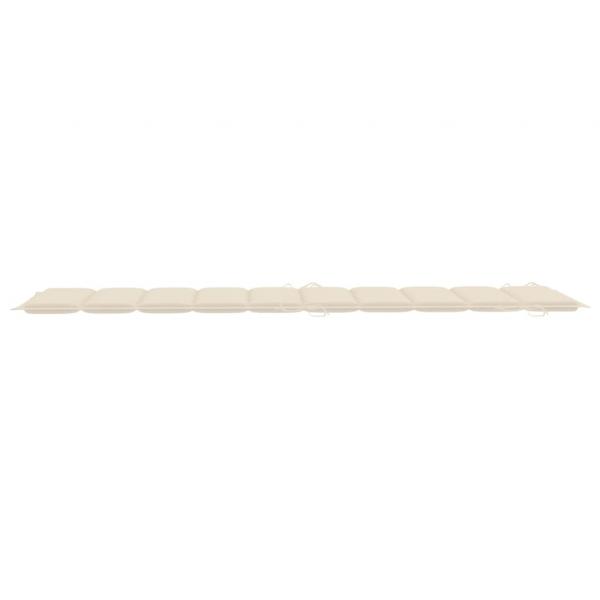 Sonnenliegen-Auflage Creme 186x58x3 cm Oxford-Gewebe