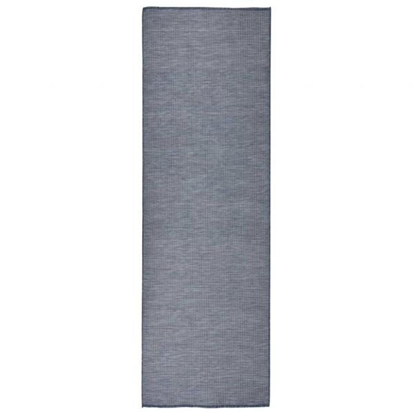ARDEBO.de - Outdoor-Teppich Flachgewebe 80x250 cm Blau