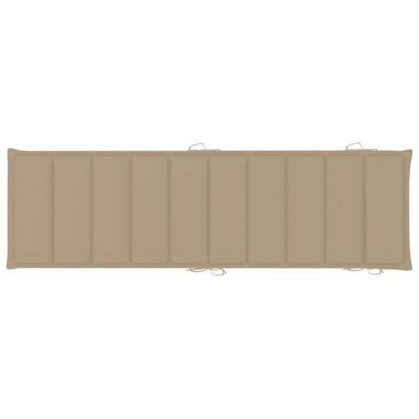 Schaukelliege mit Auflage Massivholz Teak