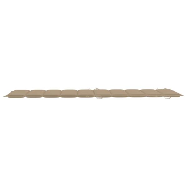 Schaukelliege mit Auflage Massivholz Teak