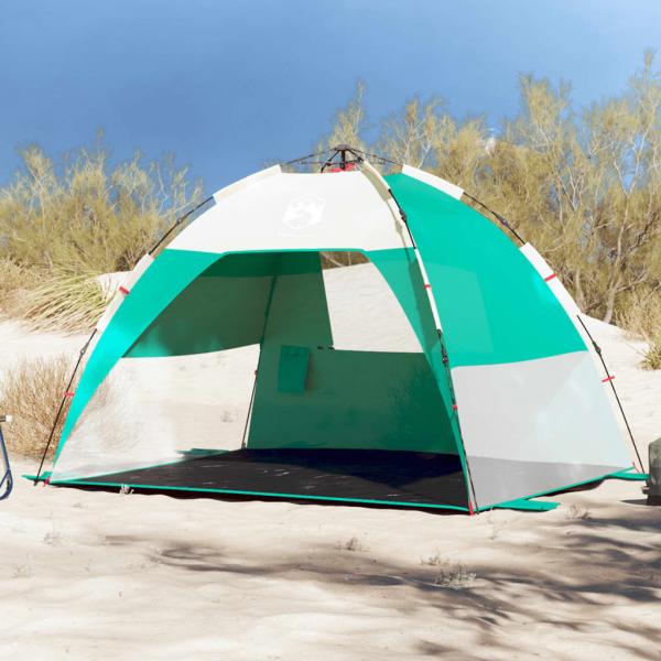 ARDEBO.de - Strandzelt 2 Personen Seegrün Quick Release Wasserdicht