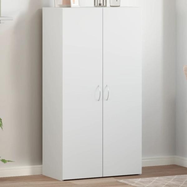 ARDEBO.de - Aktenschrank Weiß 60x32x115 cm Holzwerkstoff