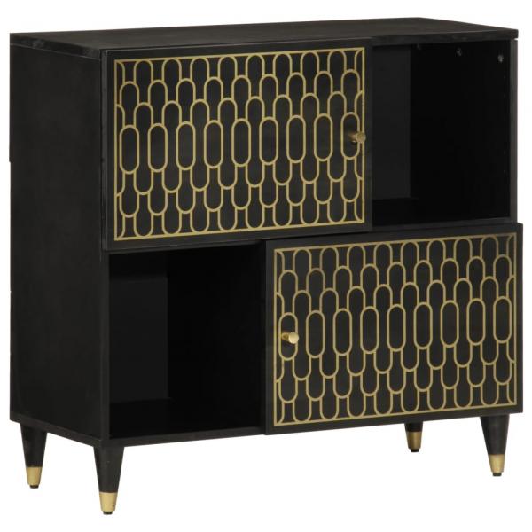 ARDEBO.de - Beistellschrank 80x33x75 cm Massivholz Mango