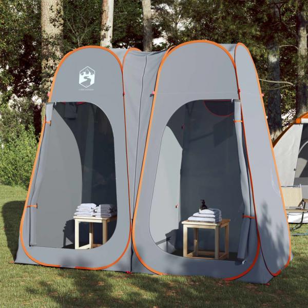 ARDEBO.de - Sichtschutzzelt Grau und Orange Pop-Up Wasserdicht
