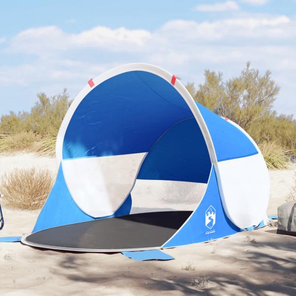 ARDEBO.de - Strandzelt 2 Personen Azurblau Pop-Up Wasserdicht