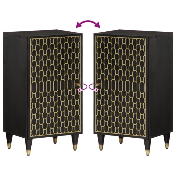 Beistellschrank 40x33x75 cm Massivholz Mango
