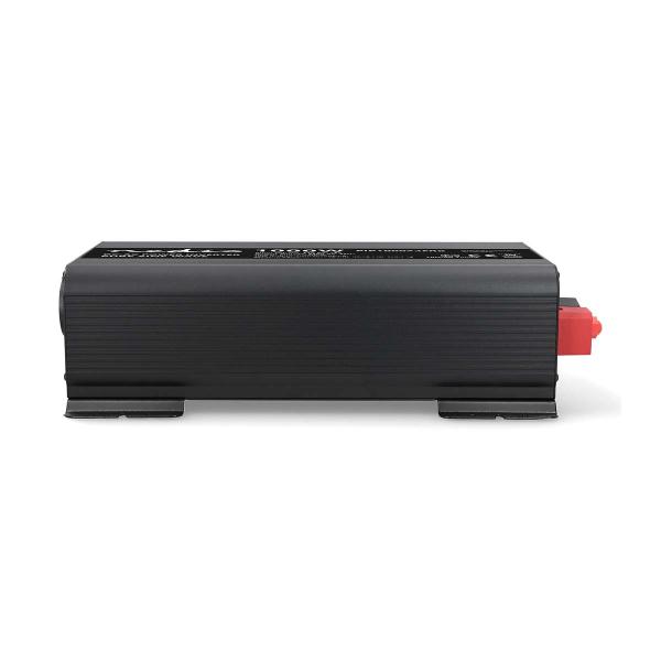 Power Inverter reine Sinus-Wellen | Eingangsspannung: 24 V DC | Geräteausgangsanschluss: Type F (CEE 7/3) / USB-A / 1x USB-C? | 230 V AC 50 Hz | 1000 W | Spitzenleistung: 2000 W | Schraubklemme | Reine Sinuswelle | Düse | Schwarz