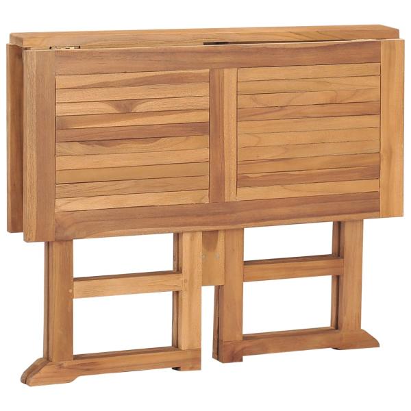 ARDEBO.de - Klappbarer Garten-Esstisch 90x90x75 cm Massivholz Teak