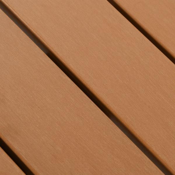 ARDEBO.de - Gartentisch Silbern 60x60x70 cm Aluminium und WPC