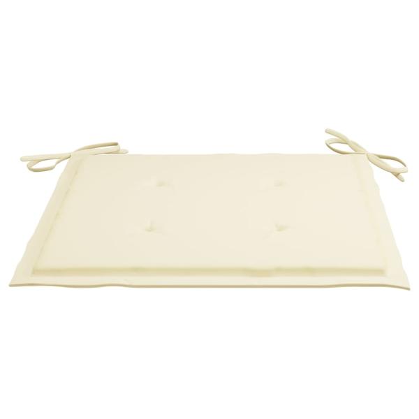 Gartenstuhl-Kissen 4 Stk. Beige 50x50x3 cm Oxford-Gewebe