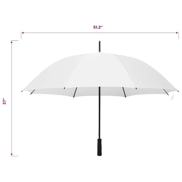 Regenschirm Weiß 130 cm 